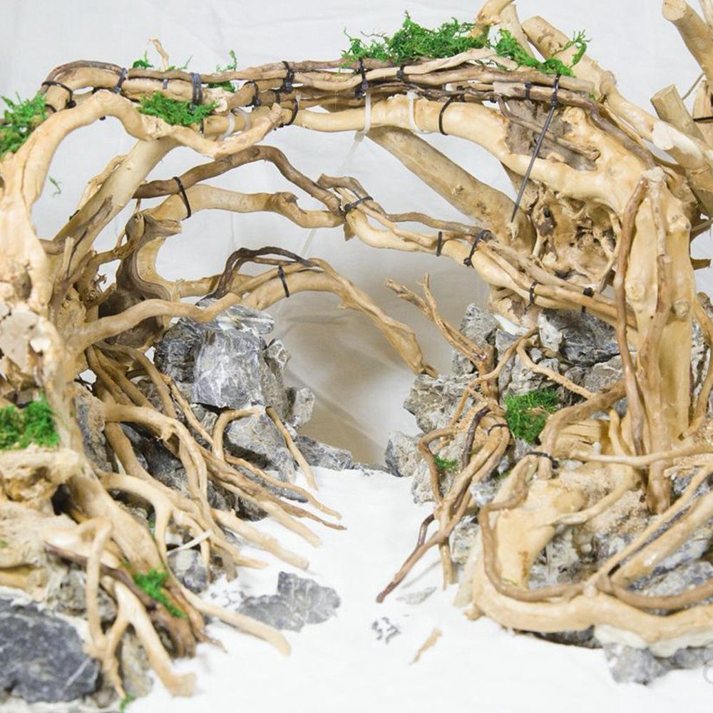Aquarium Planted Substrate - Wood N1N Reptile Tank Background Aquarium