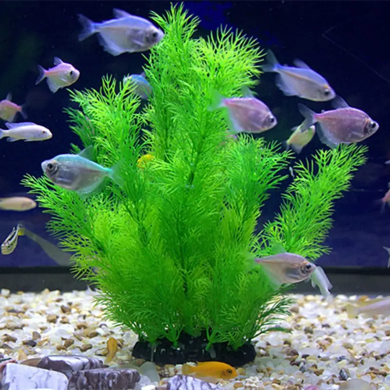 Aquarium Planted Substrate - Artificial Aquarium Decor Plants Underwater Water