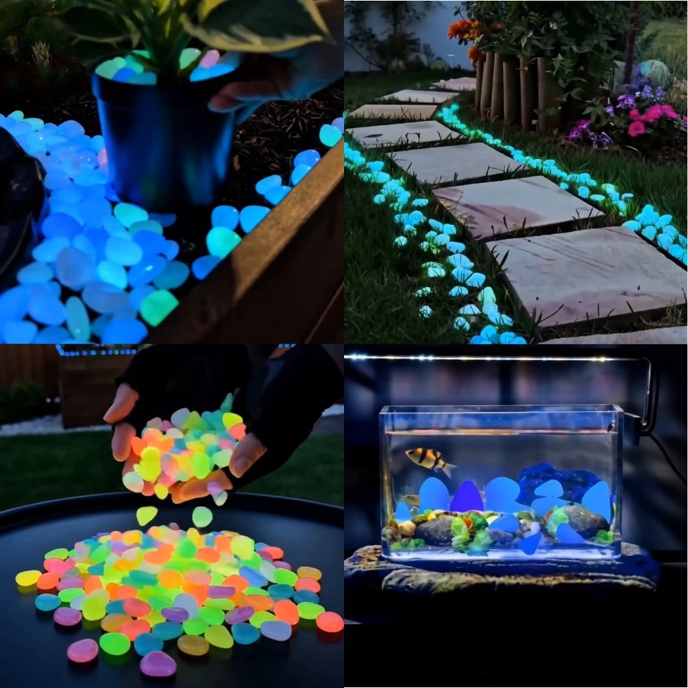 Aquarium Plant Original - Colorful Glow In The Dark Luminous