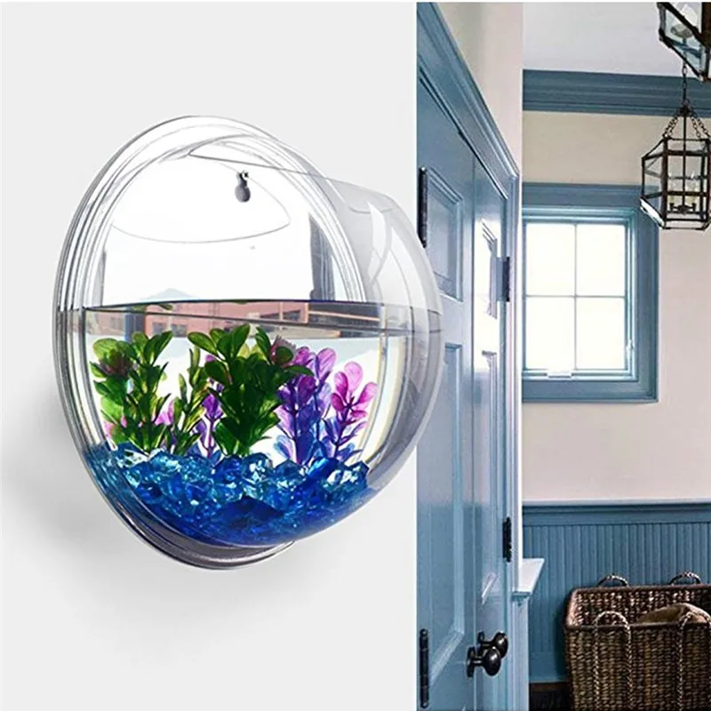 Planted Aquarium Mini - Transparent acrylic hanging wall aquarium, Plant