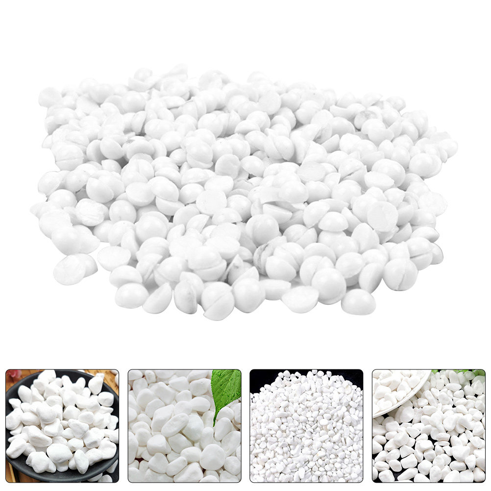 Planted Aquarium With Gravel - 1Set White Fine Texture Decorative Stone