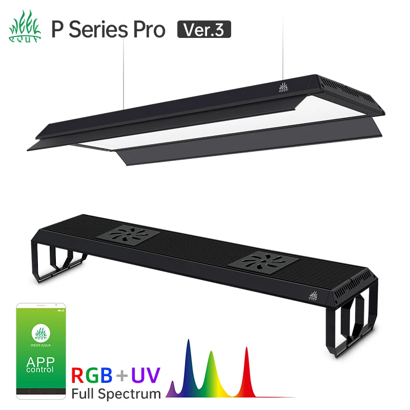 Aquarium Plant Growth Light - Week Aqua Full Spectrum LED Panel