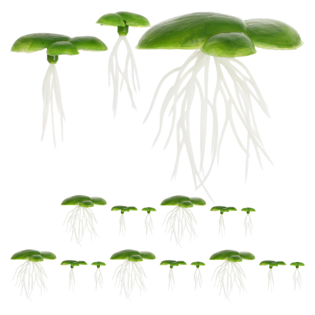 Planted Aquarium Mini - 6Pack Mini Fake Artificial Floating Duckweed