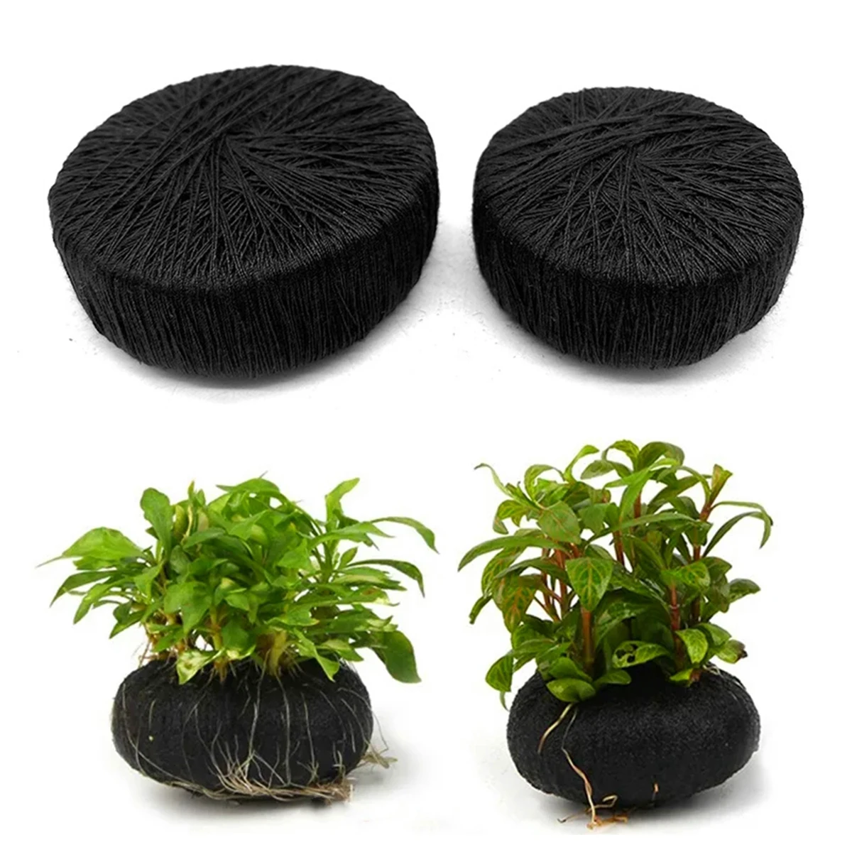 Aquarium Planted Substrate - 5Pcs Black Fish Tank Water Grass