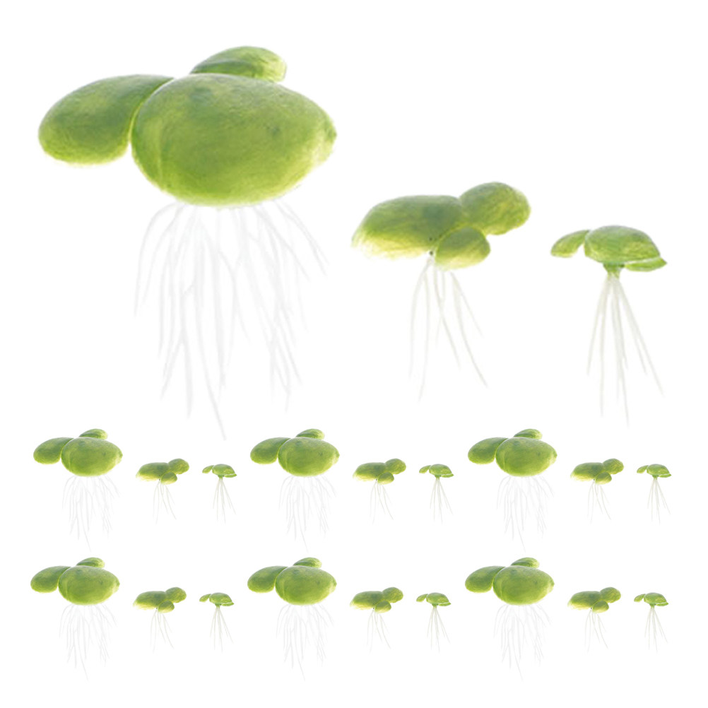 Planted Aquarium Mini - 18Pcs Artificial Floating Duckweed Plastic Aquarium