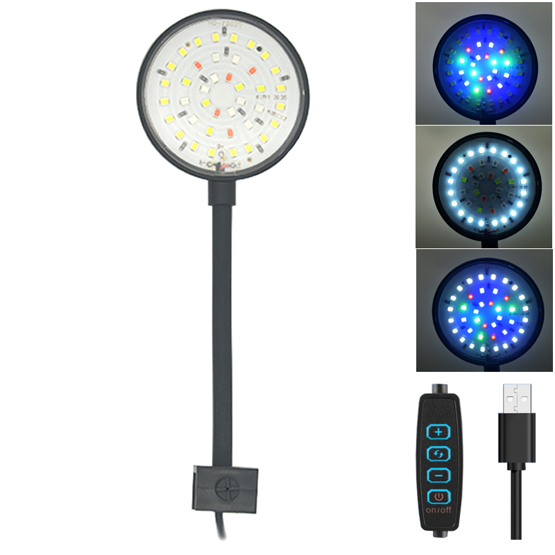 USB Aquarium LED Lamp Fish Tan - Planted Aquarium Mini ulasan dan harga