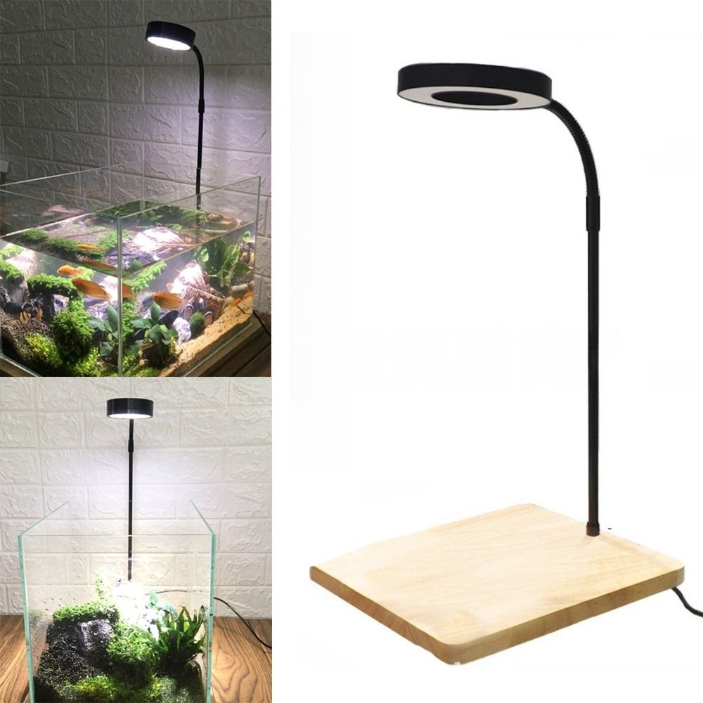10W Fish Tank LED Lamp Retract - Aquarium Plant Growth Light ulasan dan harga