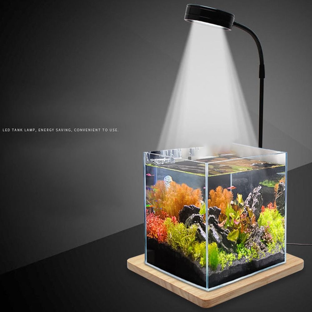 10W Fish Tank LED Lamp Retract - Aquarium Plant Growth Light ulasan dan harga