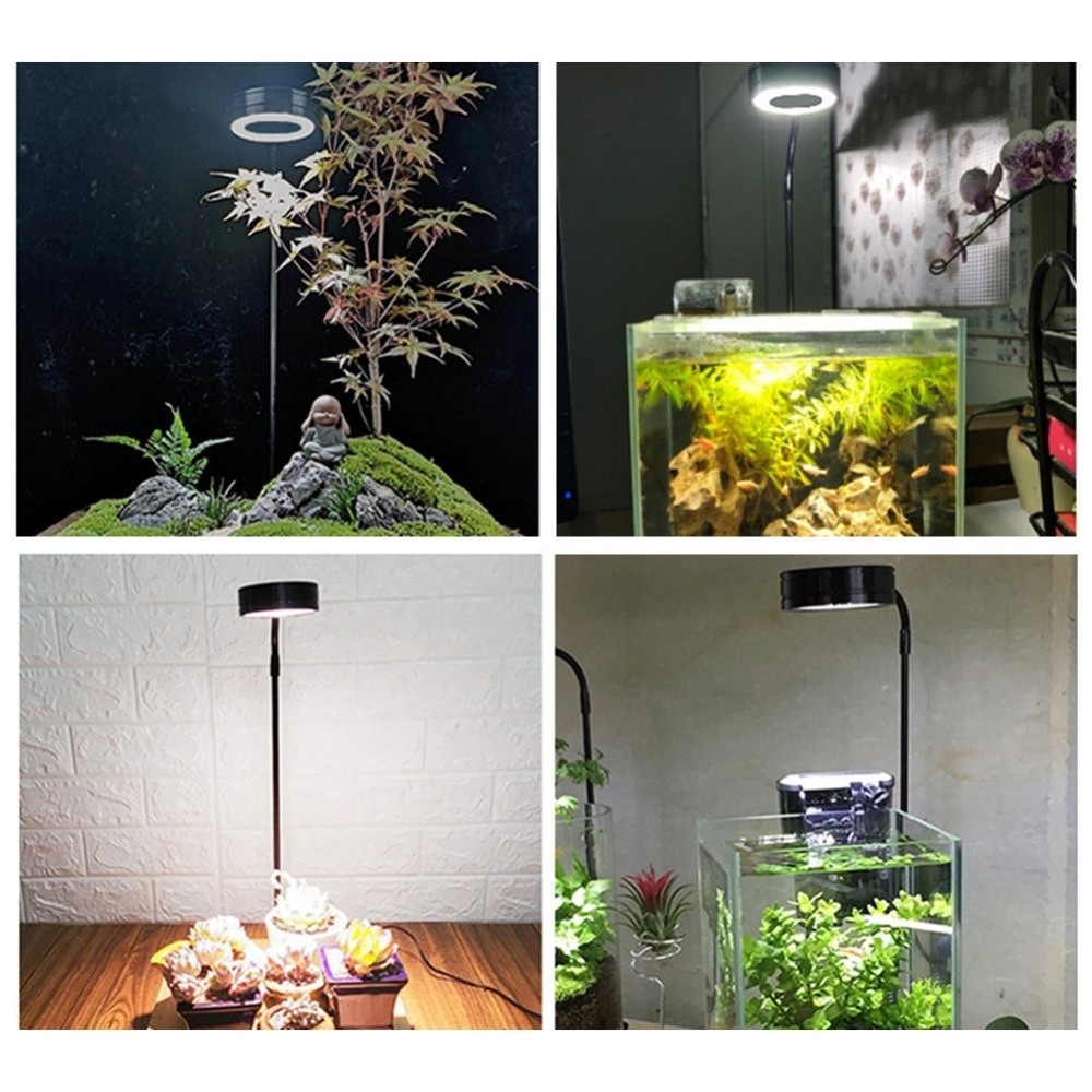 10W Fish Tank LED Lamp Retract - Aquarium Plant Growth Light ulasan dan harga