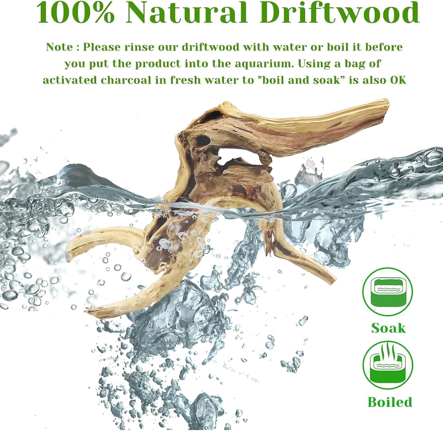 1PC  20-25CM Natural Driftwood - Aquarium Planted Substrate ulasan dan harga