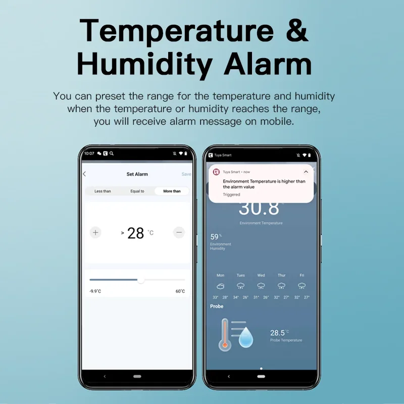 Tuya WiFi Temperature Humidity - Aquarium Plant Original ulasan dan harga