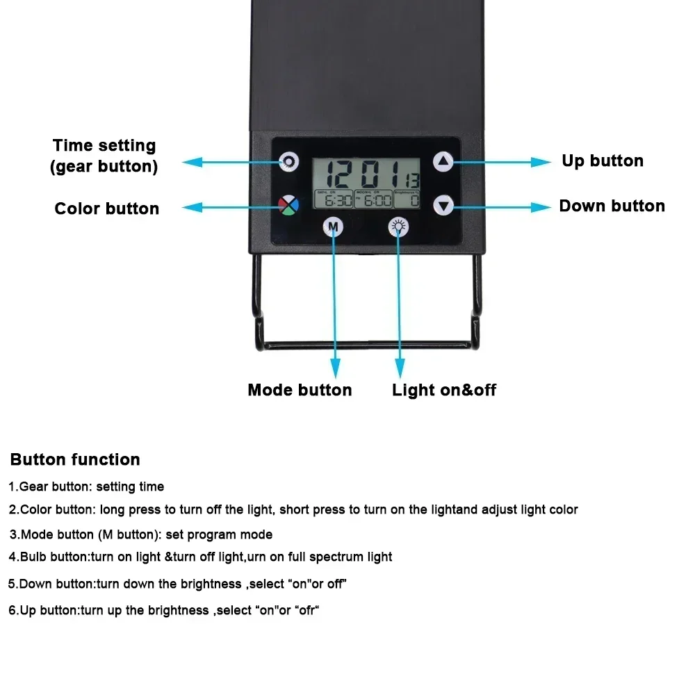 IP68 Waterproof Aquarium LED L - Aquarium Plant Growth Light ulasan dan harga