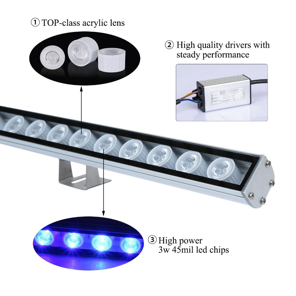54W 81W 108W LED Bar Light IP6 - Aquarium Plant Growth Light ulasan dan harga