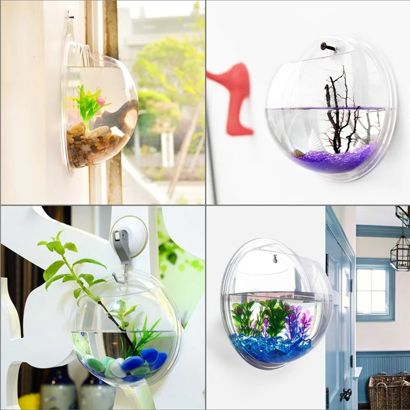 Transparent acrylic hanging wa - Planted Aquarium Mini ulasan dan harga