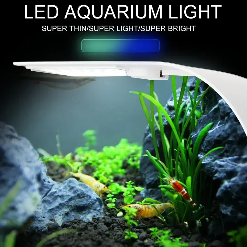 Ultra Thin LED Aquarium Light  - Aquarium Plant Growth Light ulasan dan harga