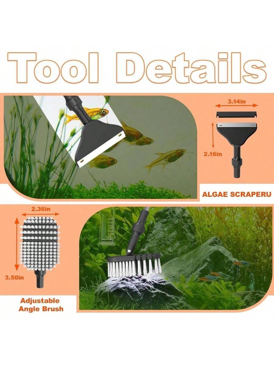 - In - 1 Aquarium Cleaning, Fi - Planted Aquarium With Gravel ulasan dan harga