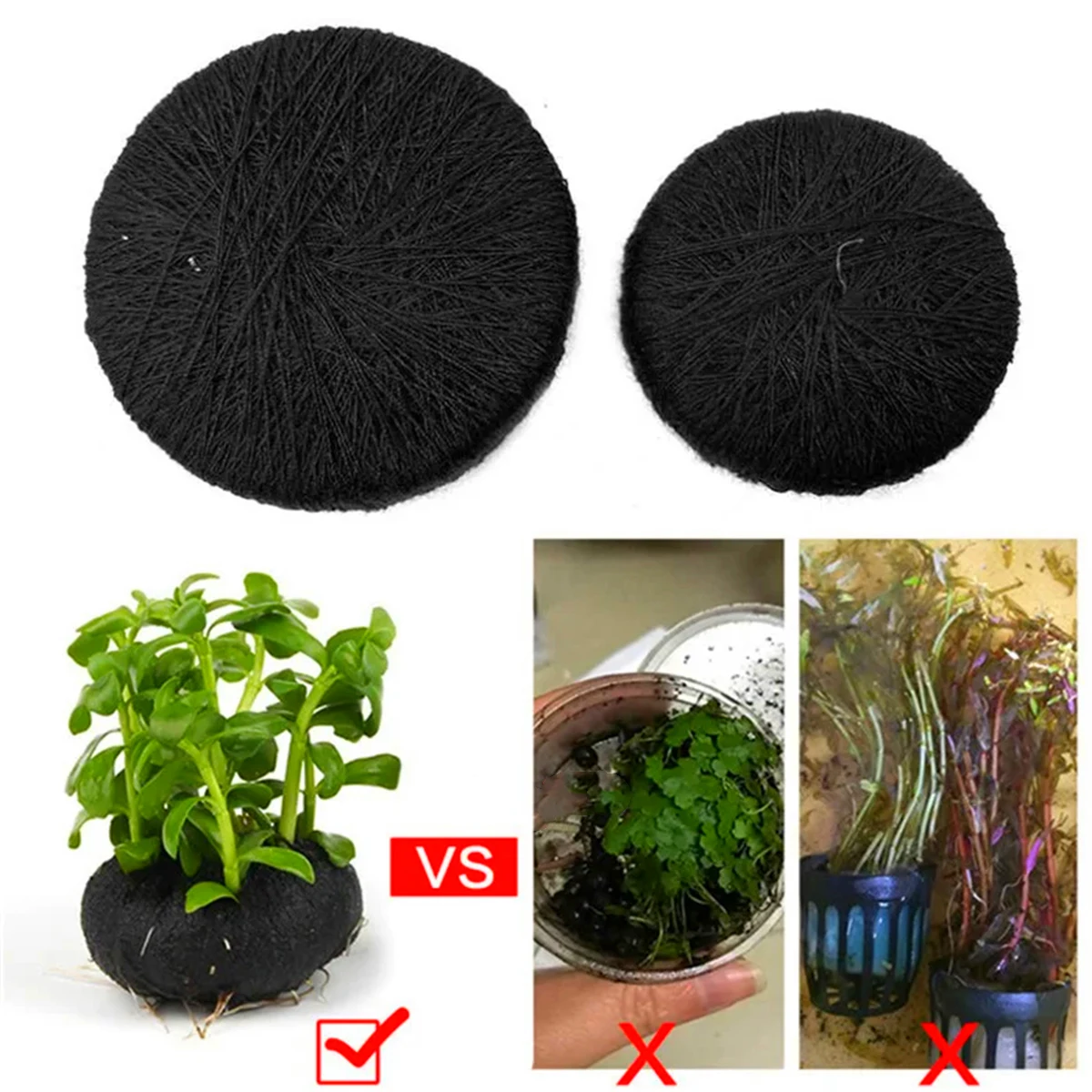5Pcs Black Fish Tank Water Gra - Aquarium Planted Substrate ulasan dan harga
